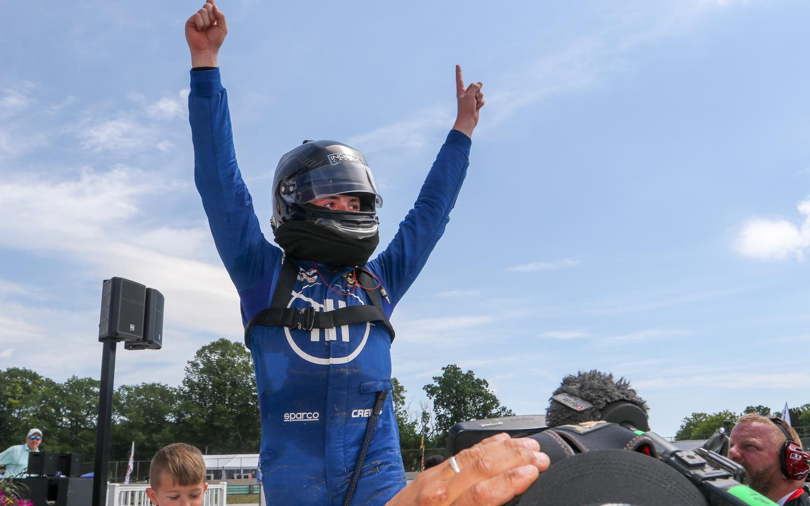 Brent Crews Backs Up Pole, Becomes Youngest Winner in Trans Am History at Road America